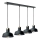Suspension filaire HEBE 4xE27/60W/230V noir