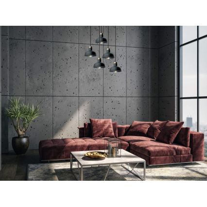 Suspension filaire HEBE 5xE27/60W/230V noir