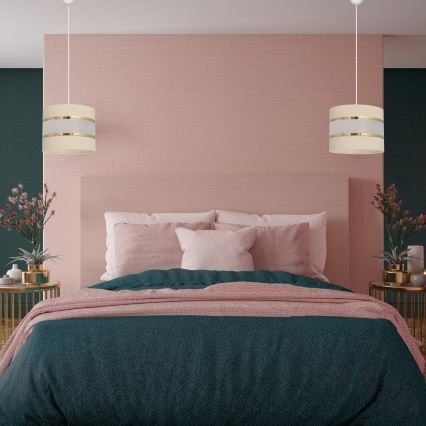 Suspension filaire HELEN 1xE27/15W/230V crème