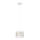 Suspension filaire HELEN 1xE27/15W/230V diam. 20 cm blanc/doré