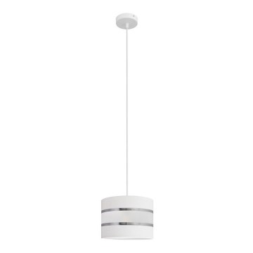 Suspension filaire HELEN 1xE27/15W/230V diam. 20 cm blanc