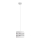 Suspension filaire HELEN 1xE27/15W/230V diam. 20 cm blanc