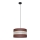 Suspension filaire HELEN 1xE27/15W/230V diam. 35 cm marron/noir/doré