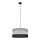 Suspension filaire HELEN 1xE27/15W/230V diam. 40 cm noir/gris/argent