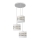 Suspension filaire HELEN 3xE27/15W/230V blanc/doré