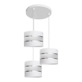 Suspension filaire HELEN 3xE27/15W/230V blanche