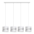 Suspension filaire HELEN 4xE27/15W/230V blanc