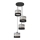 Suspension filaire HELEN 4xE27/15W/230V noir/gris/doré