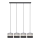 Suspension filaire HELEN 4xE27/15W/230V noir/gris/doré