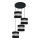 Suspension filaire HELEN 4xE27/15W/230V noire