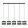 Suspension filaire HELEN 5xE27/15W/230V vert/doré