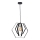 Suspension filaire HEXAGON 1xE27/60W/230V noir/chrome brillant