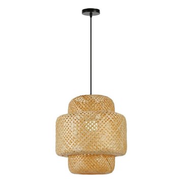 Suspension filaire HILO 1xE27/40W/230V d. 38 cm bambou