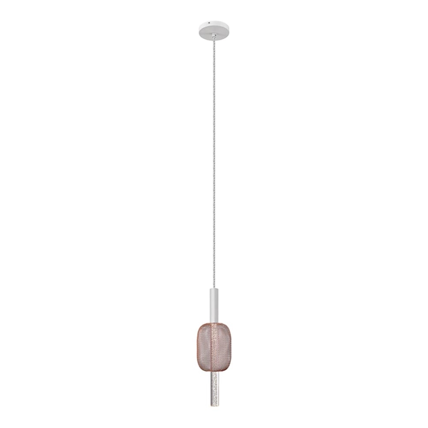 Suspension filaire HOLD LED/5W/230V rose doré/blanc