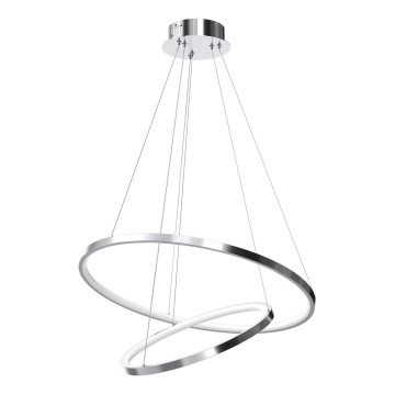Suspension filaire HOOP LED/51W/230V d. 60 cm 4000K chrome brillant