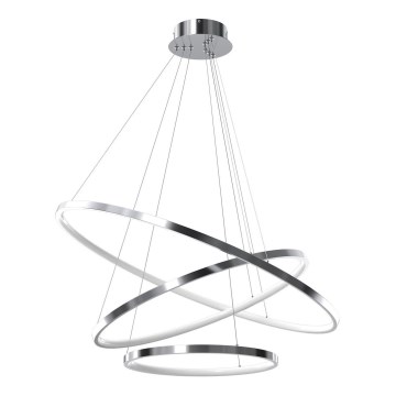 Suspension filaire HOOP LED/93W/230V d. 80 cm 4000K chrome brillant