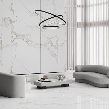 Suspension filaire HOOP LED/93W/230V d. 80 cm 4000K noir