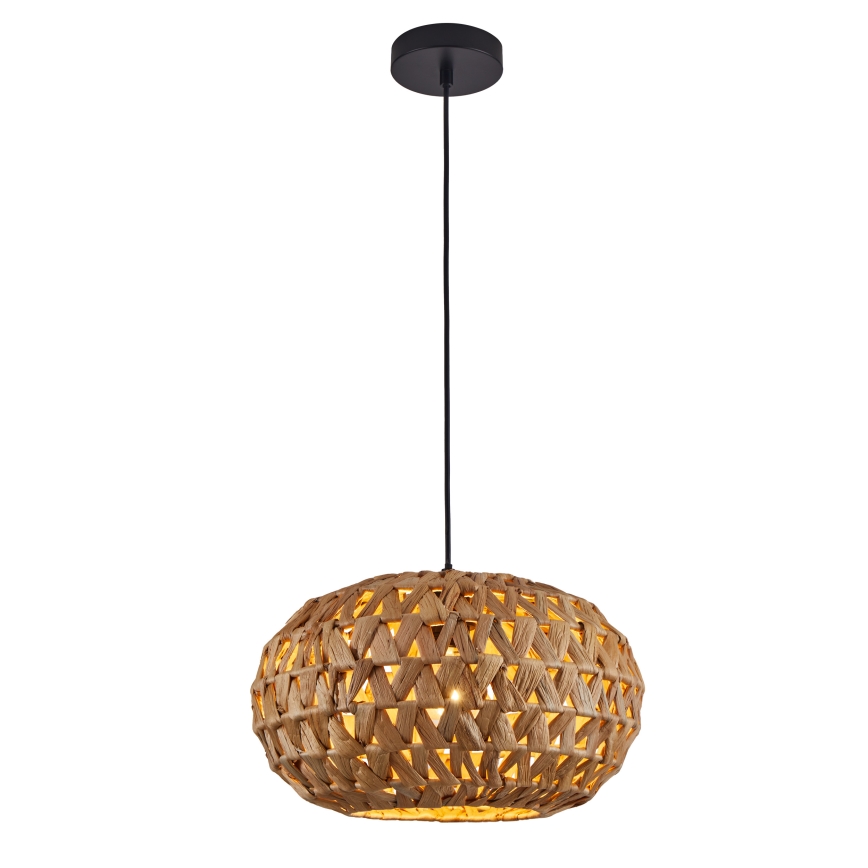 Suspension filaire HOSHI 1xE27/20W/230V d. 38 cm chanvre