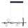 Suspension filaire HYBRID LED/15W/230V + 7xG9/6W 4000K noir