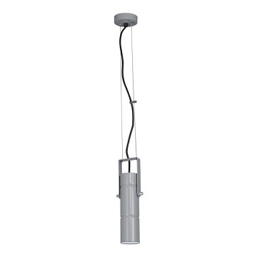 Suspension filaire IMPLODE 1xGU10/8W/230V gris