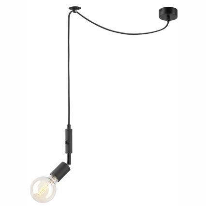 Suspension filaire INA 1xE27/42W/230V noire