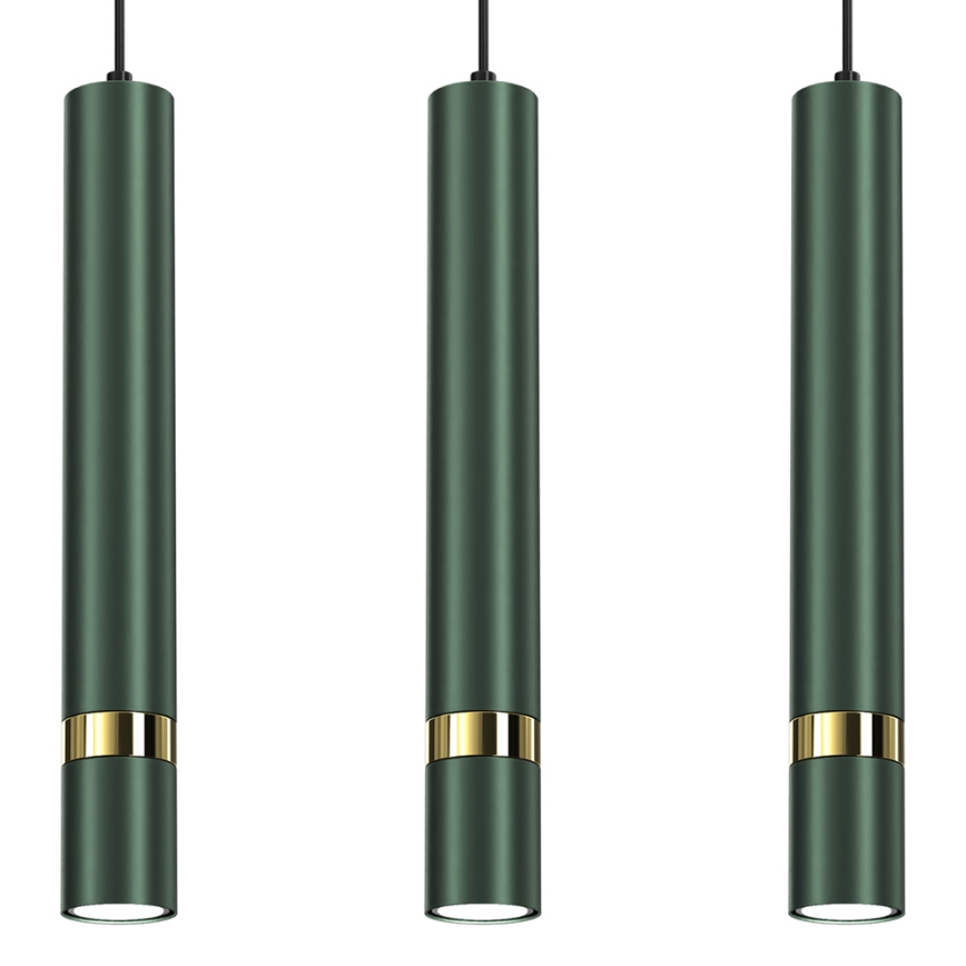 Suspension filaire JOKER 3xGU10/25W/230V verte
