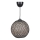 Suspension filaire JUTE 1xE27/60W/230V noir