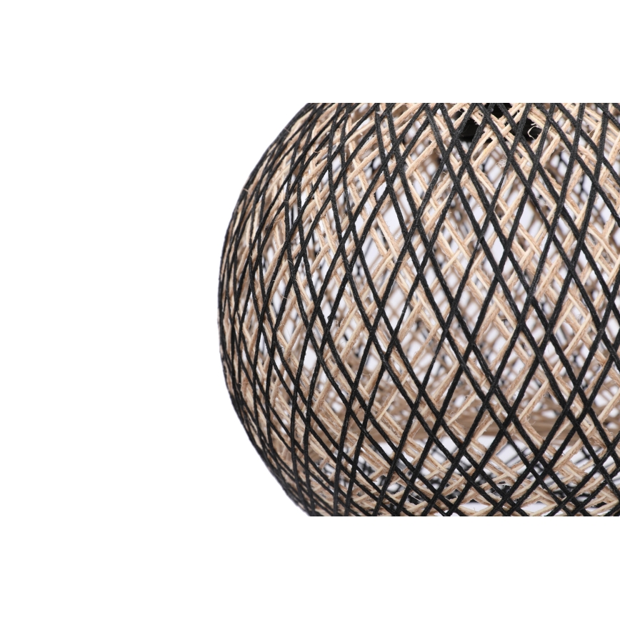 Suspension filaire JUTE 1xE27/60W/230V noir