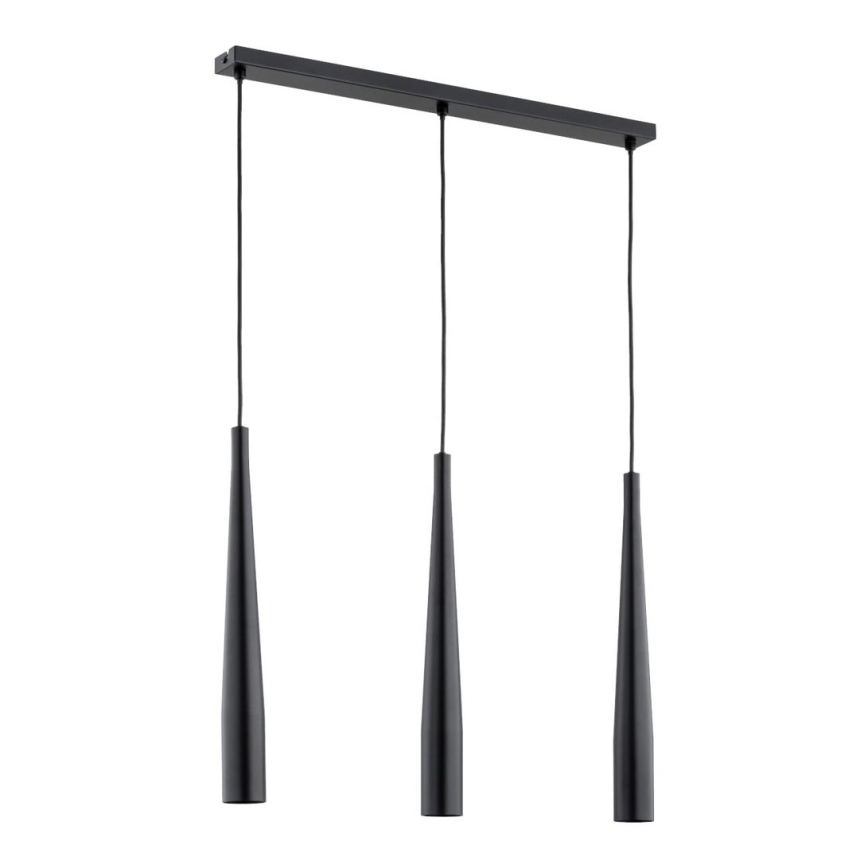 Suspension filaire KALINI 3xGU10/40W/230V noir