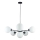 Suspension filaire KALIOPE 6xE14/50W/230V noir/blanc