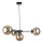 Suspension filaire KALIOPE II 4xE14/50W/230V noir/fumé beige