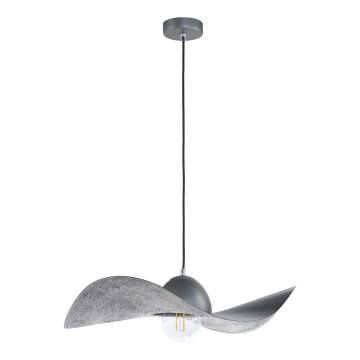 Suspension filaire KAPELLO 1xE27/60W/230V diam. 55 cm gris/argent