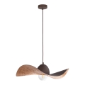 Suspension filaire KAPELLO 1xE27/60W/230V diam. 55 cm marron/cuivre