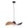 Suspension filaire KAPELLO 1xE27/60W/230V diam. 55 cm noir/cuivre