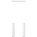 Suspension filaire KARBON 2xGU10/10W/230V blanc