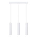 Suspension filaire KARBON 3xGU10/10W/230V blanc