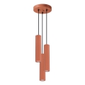 Suspension filaire KARBON 3xGU10/10W/230V rouge