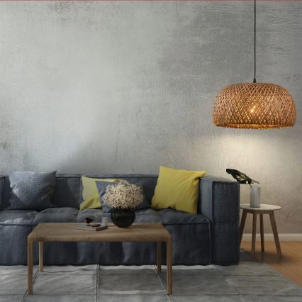 Suspension filaire KORFU 1xE27/20W/230V d. 38 cm bambou