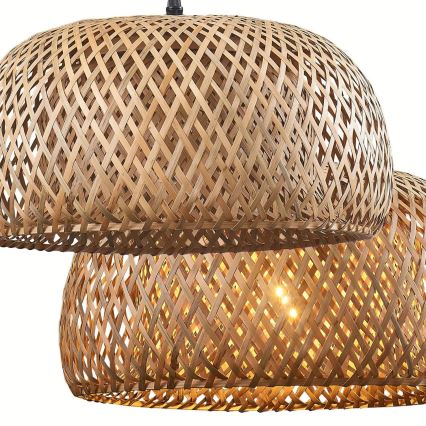 Suspension filaire KORFU 1xE27/20W/230V d. 38 cm bambou
