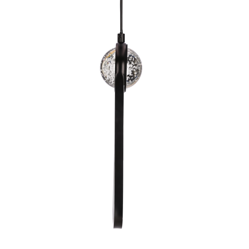Suspension filaire LACRIMA LED/15W/230V 3000K noir