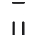 Suspension filaire LAGOS 2 2xGU10/10W/230V noir