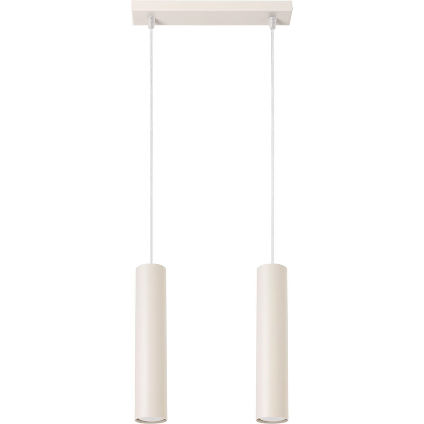 Suspension filaire LAGOS 2xGU10/10W/230V crème