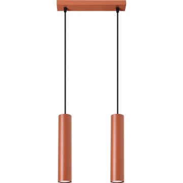 Suspension filaire LAGOS 2xGU10/10W/230V rouge