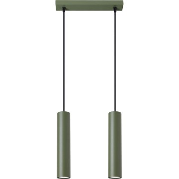 Suspension filaire LAGOS 2xGU10/10W/230V vert