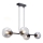 Suspension filaire LATIL 4xE27/60W/230V noir