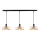 Suspension filaire LATTE 3xE27/60W/230V beige/noir