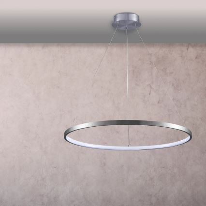 Suspension filaire LEA LED/20W/230V 4000K d. 50 cm chrome mat