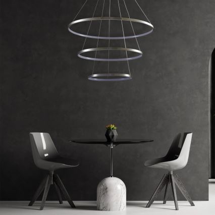 Suspension filaire LEA LED/60W/230V 4000K d. 80 cm chrome mat