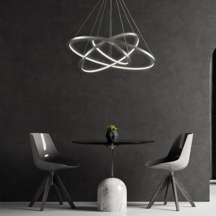 Suspension filaire LEA LED/60W/230V 4000K d. 80 cm chrome mat