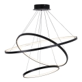 Suspension filaire LEA LED/60W/230V 4000K d. 80 cm noir